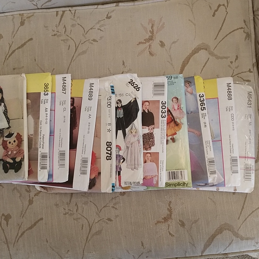DONATED Lot of 11 Sewing Patterns